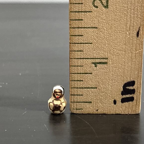 Vintage Russian Matryoshka Nesting Dolls Set Of 10 Wooden Hand Signed Burnt - Picture 9 of 12